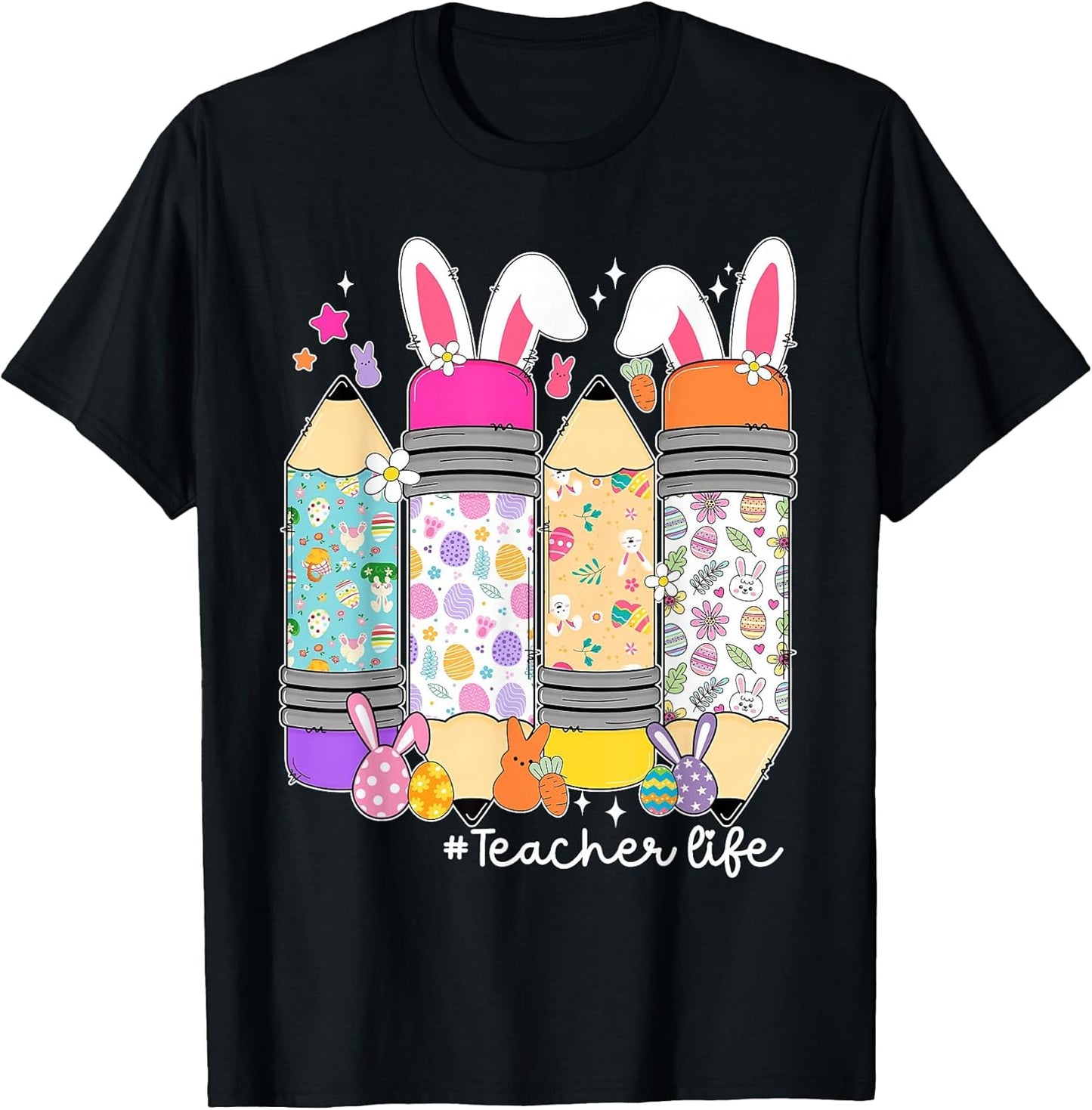 Groovy SPED Teacher Easter Bunny SPED Teaching Easter Day T-Shirt