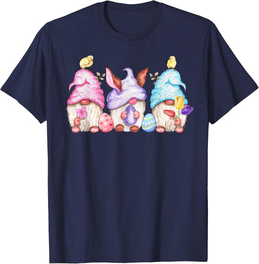 Cute Easter Gnomes Easter Eggs Baby Chicks Easter T-Shirt