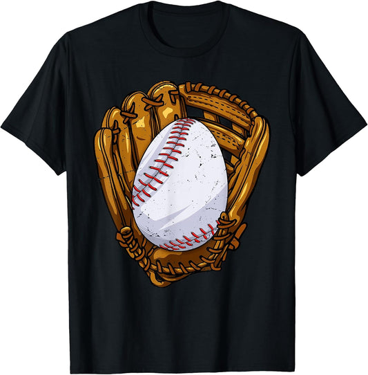 Funny Easter Egg Baseball Egg Hunting Easter Day Men Boys T-Shirt