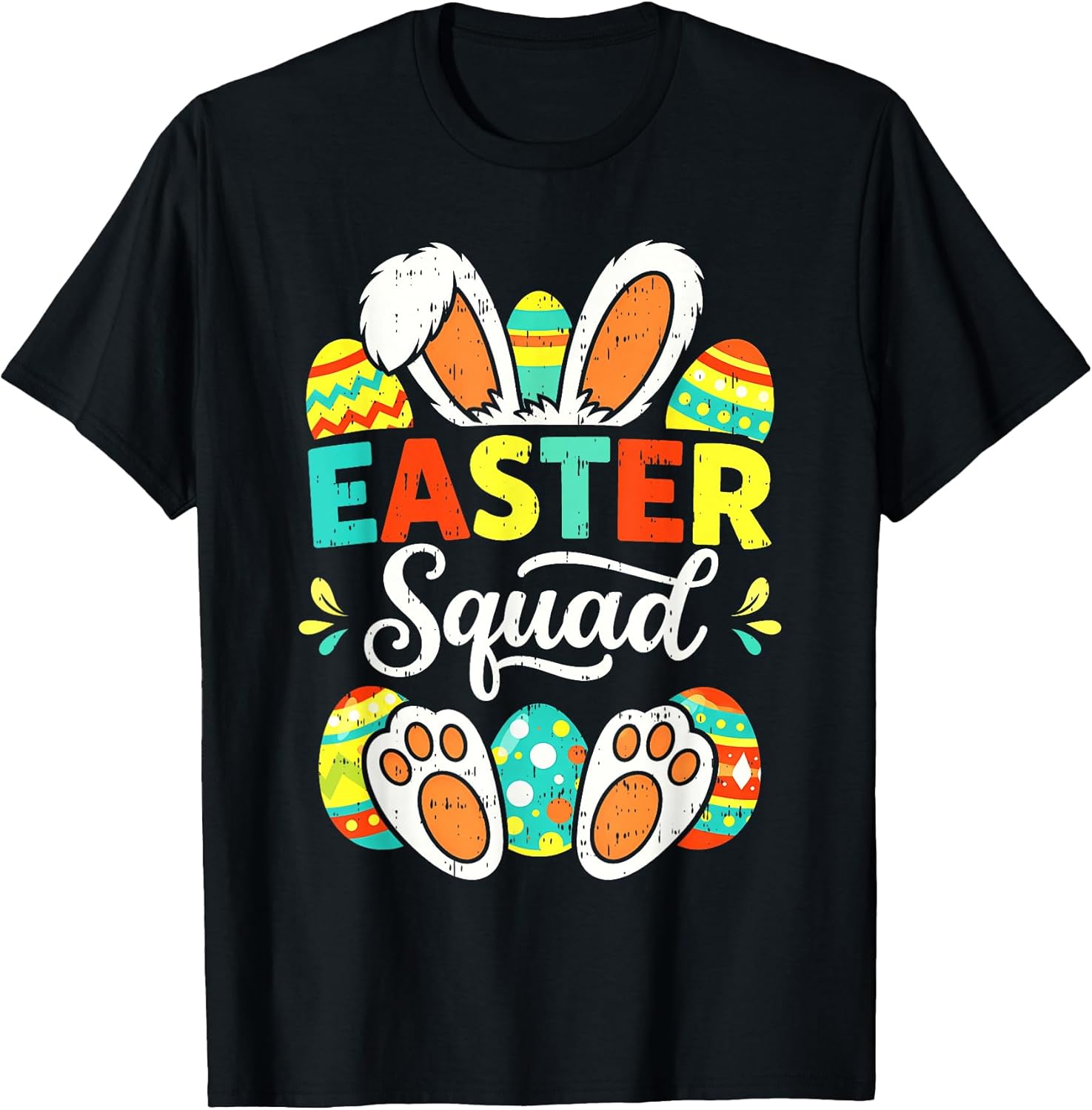 Happy Easter Day Squad Family Matching Bunny Easter Eggs T-Shirt