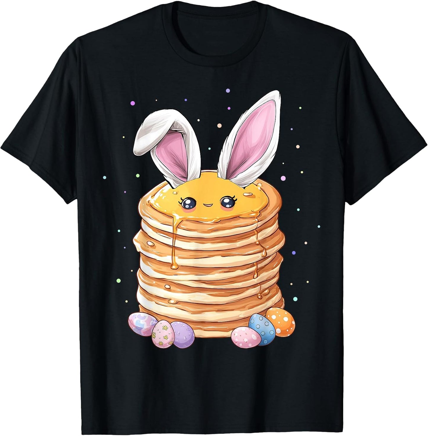Pancake Food Easter Rabbit Eggs Bunny Ears Breakfast Cute T-Shirt