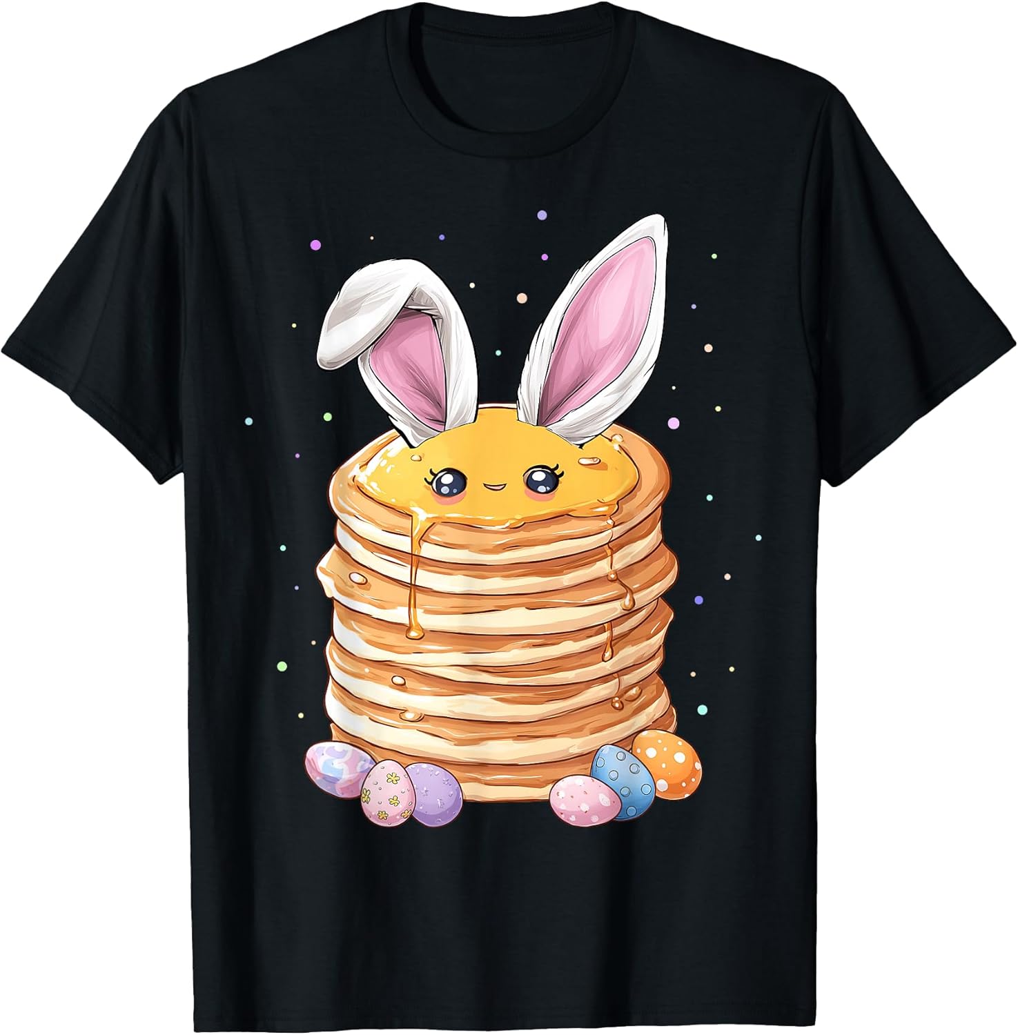 Pancake Food Easter Rabbit Eggs Bunny Ears Breakfast Cute T-Shirt