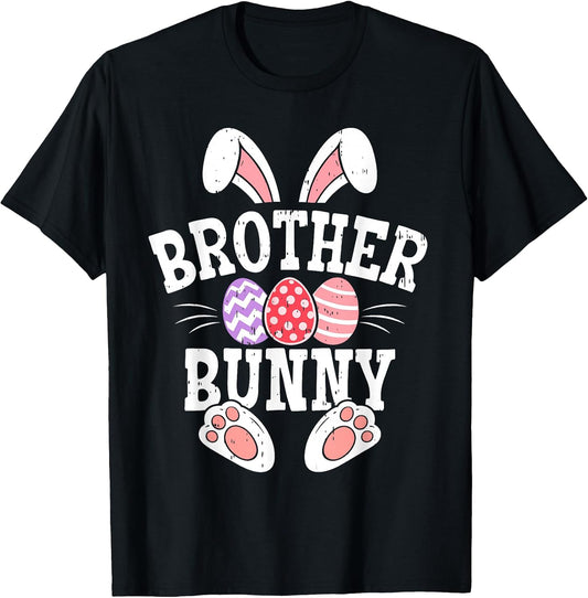 Brother Bunny Happy Easter Day Matching Family Easter Eggs T-Shirt