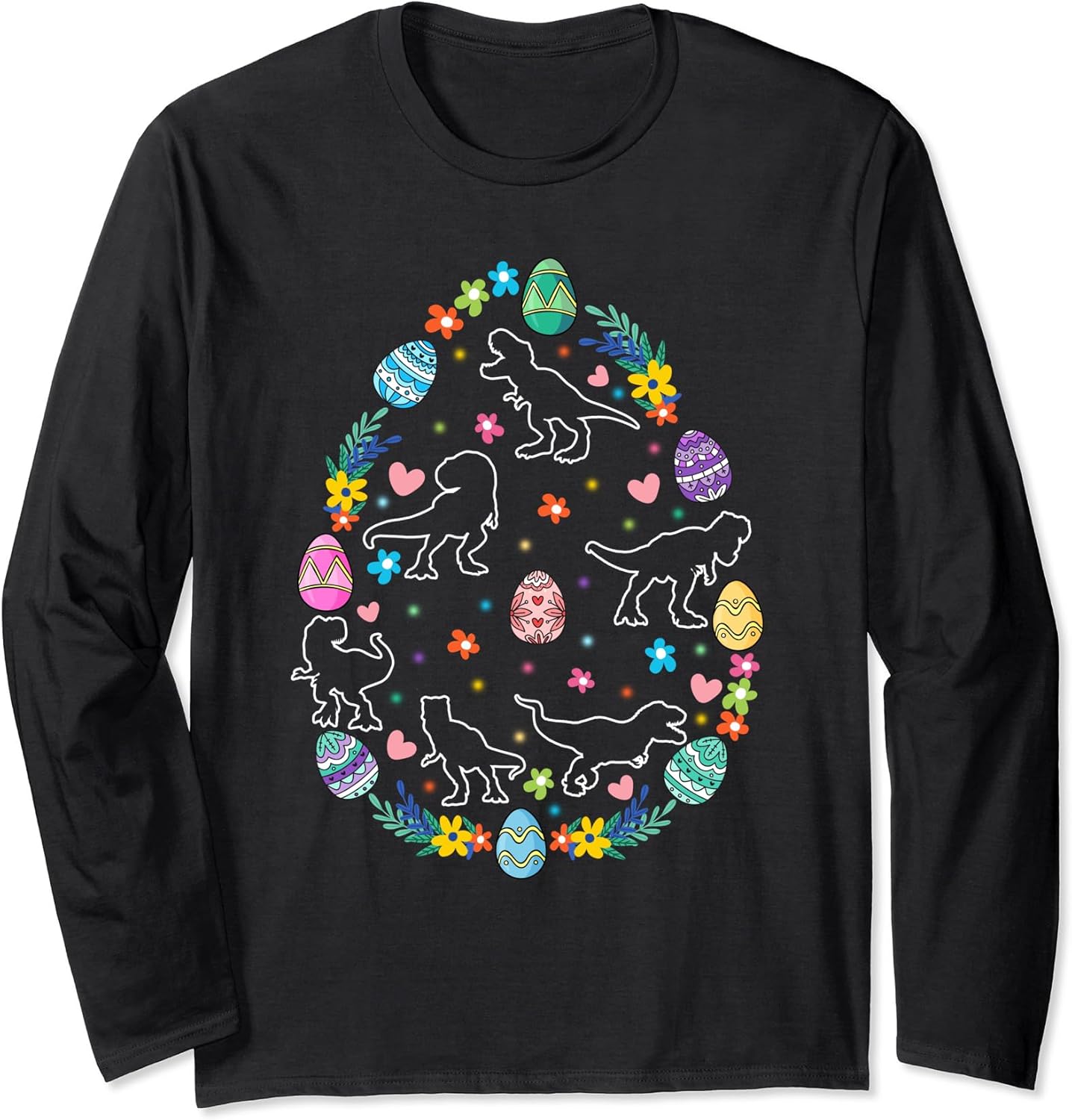 Easter Dinosaur Long Sleeve T-Shirt