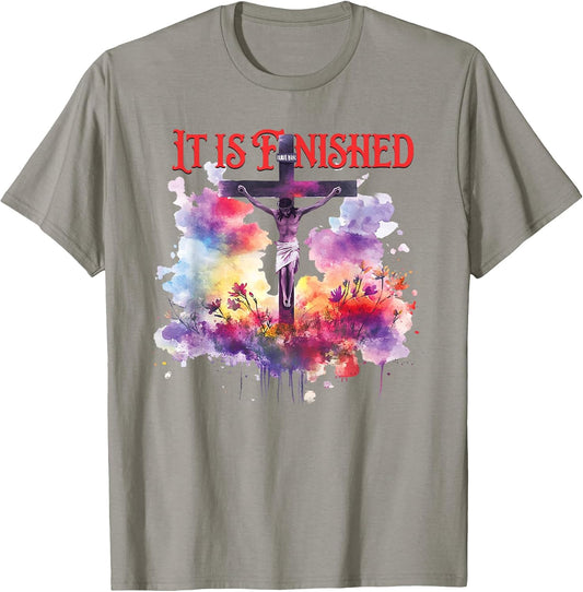 The Crucifixion Scene - Pastel Watercolor, Happy Easter Day T-Shirt
