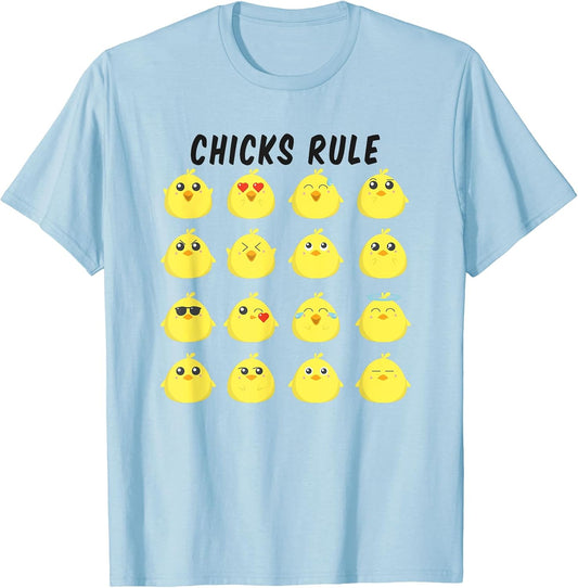 Chicks RULE Happy Easter Celebration Kids T-shirt