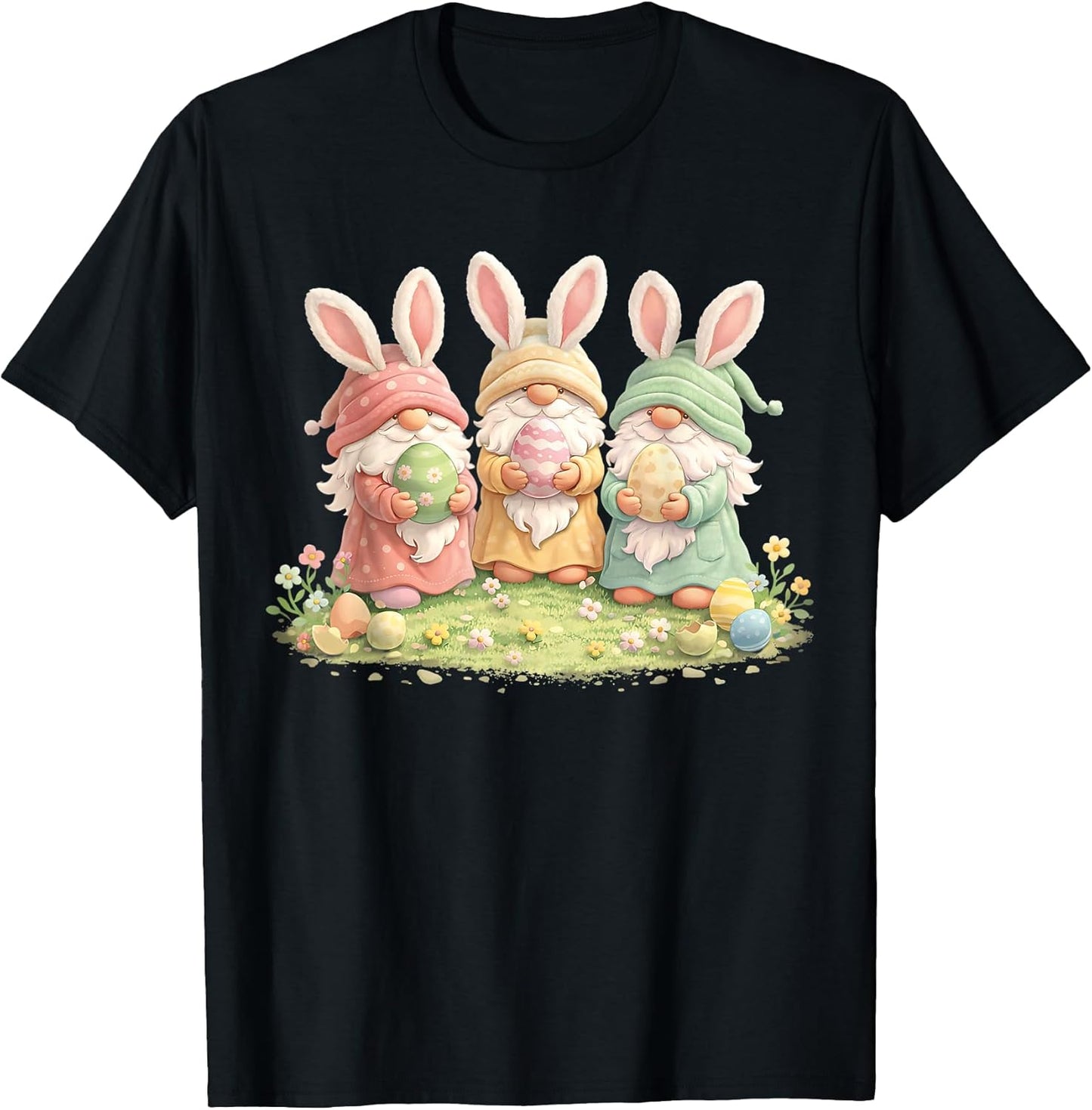 Gnome Easter Cute Bunny Gnomes Women Girls Kids Toddler T-Shirt