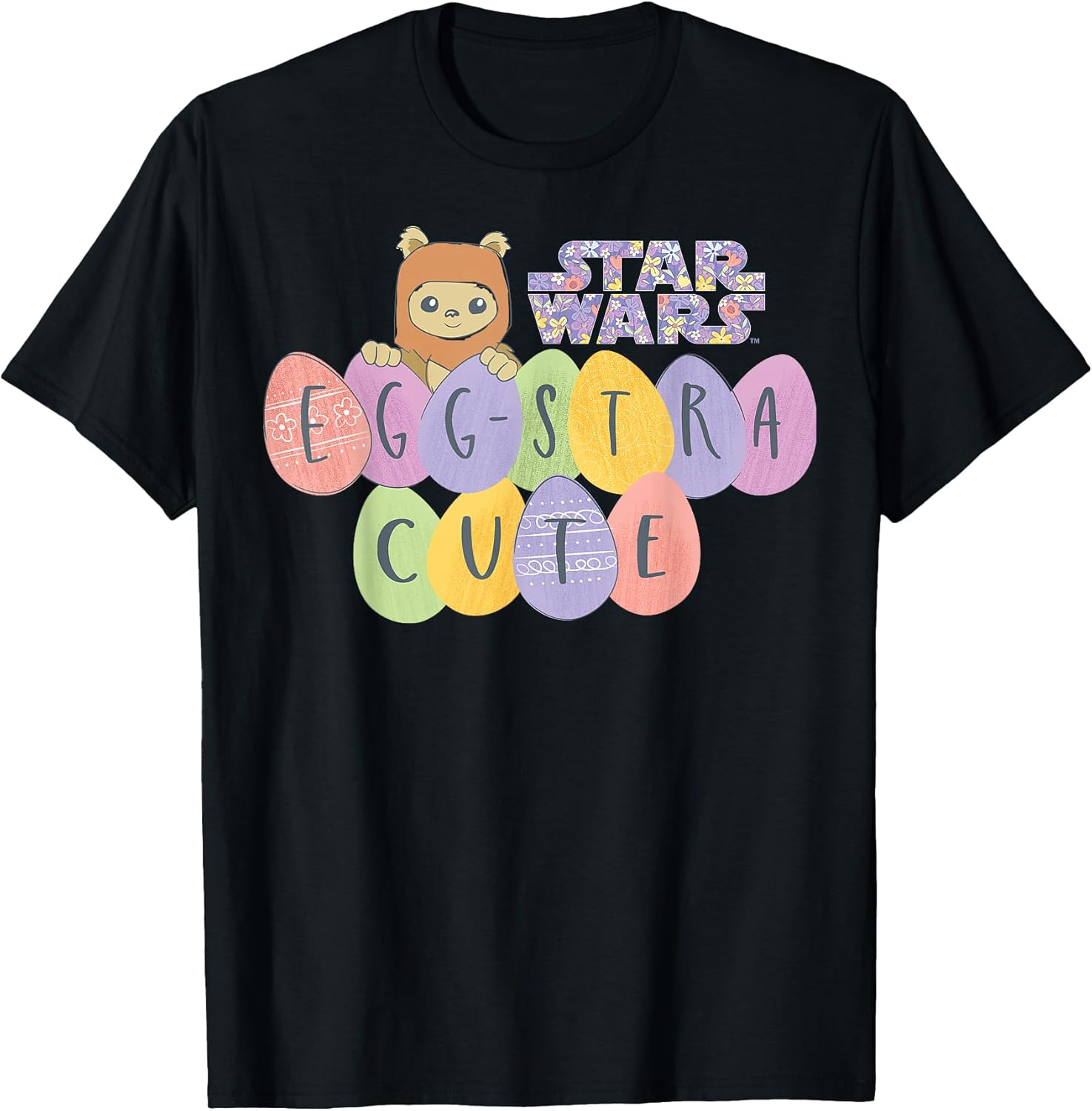 Easter Ewok Egg-Stra Cute Pastel Color Big Logo T-Shirt