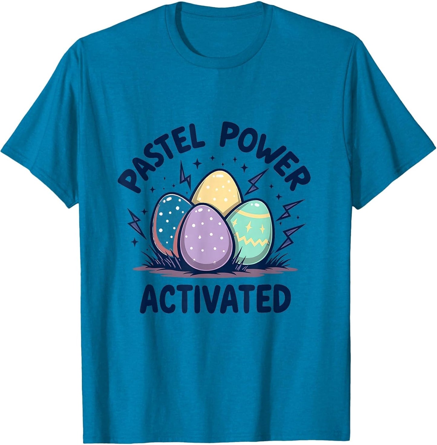 Pastel Power Activated Adult Easter Design T-Shirt