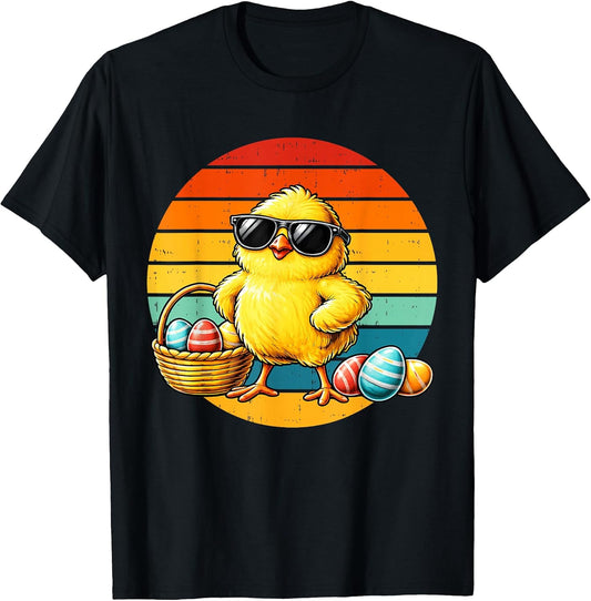 Kids Easter Chick Egg Funny Easter Kid Boys Girl Men Women T-Shirt