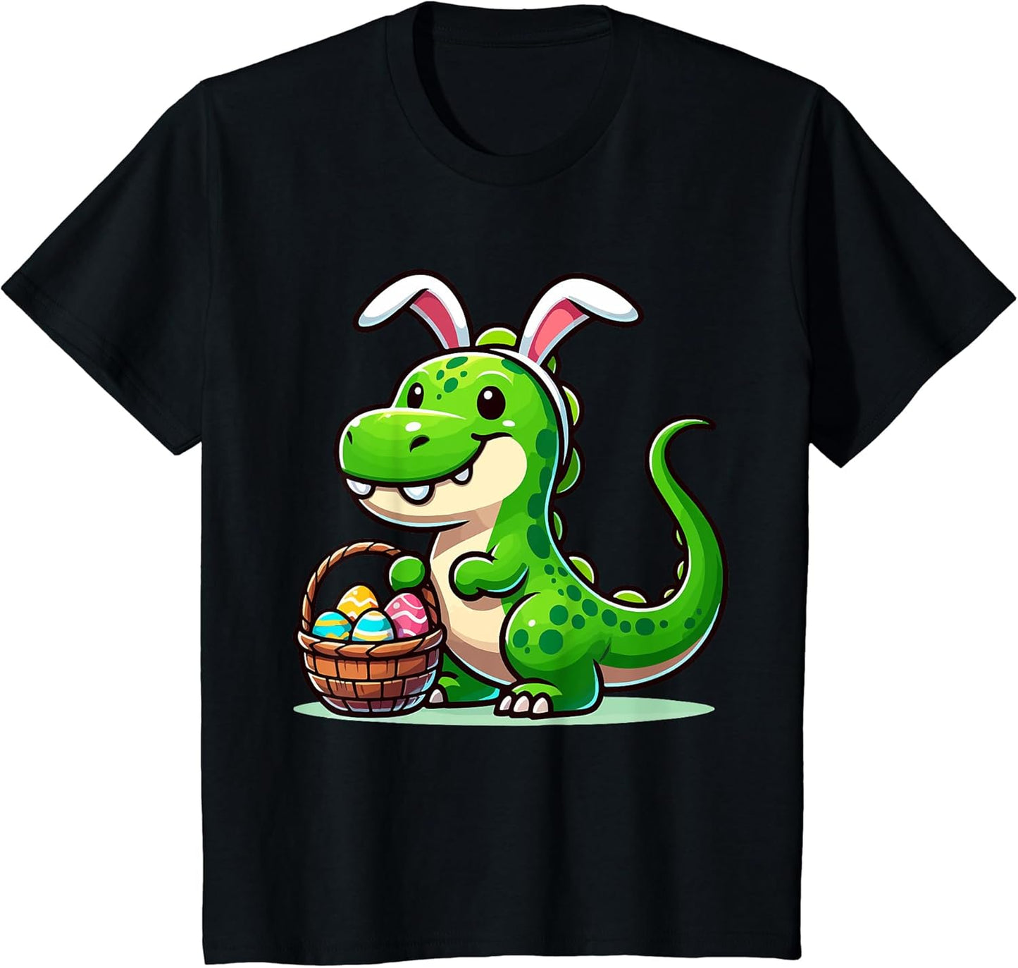 Kids Dinosaur Easter Bunny T-Shirt