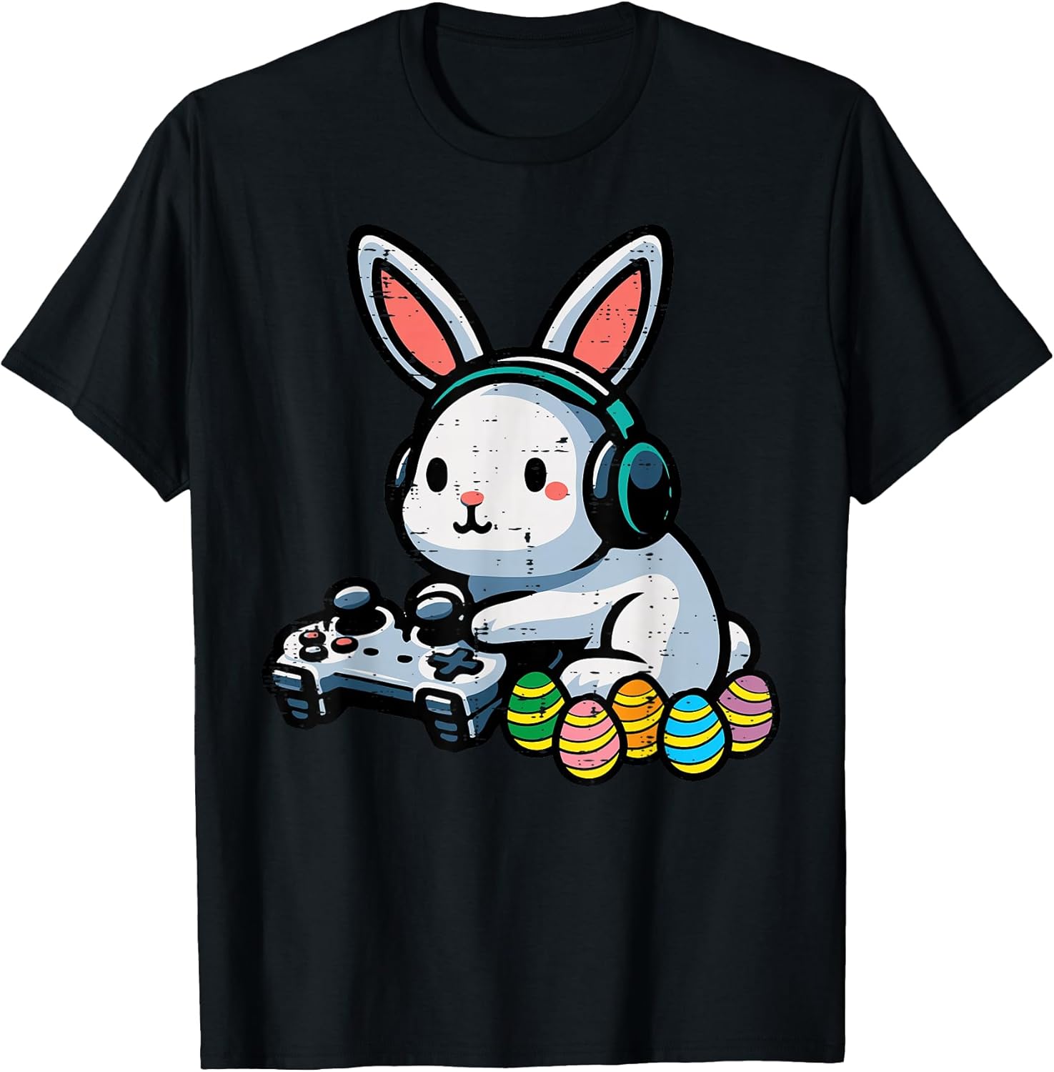 Easter Gamer Bunny Rabbit Video Game Men Boys Kids Youth T-Shirt