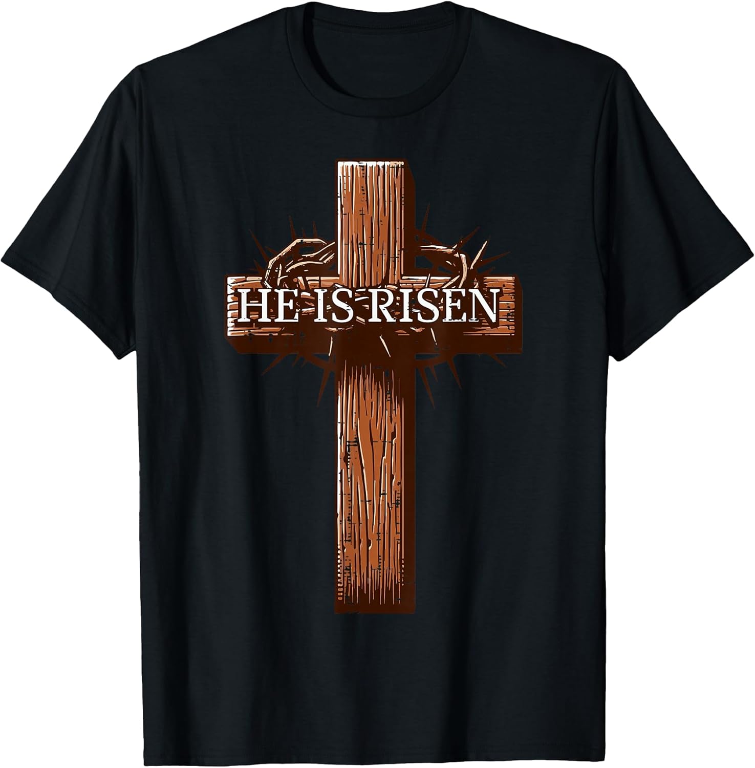 Easter Jesus Cross He is Risen Christian Men Women Kids T-Shirt