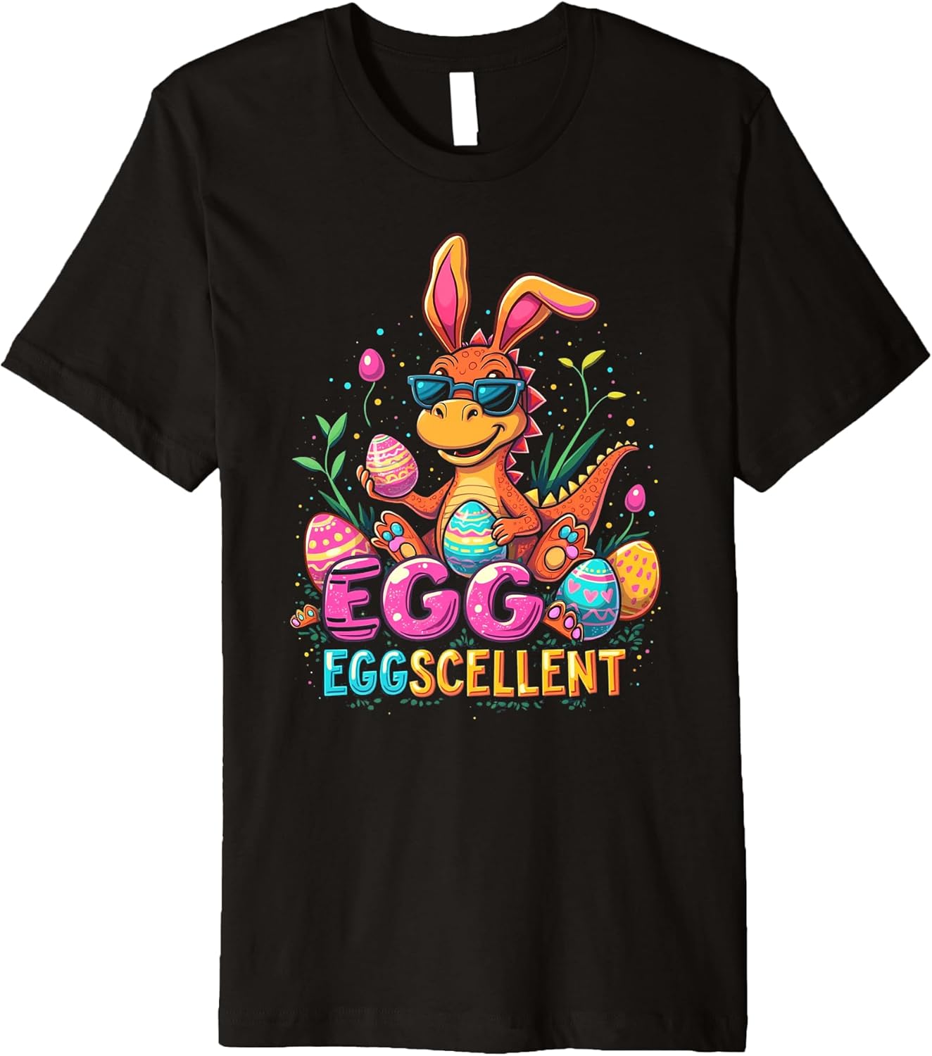 EGGSCELLENT Easter Dinosaur Premium T-Shirt