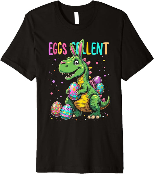 EGGSCELLENT Dinosaur Easter Premium T-Shirt