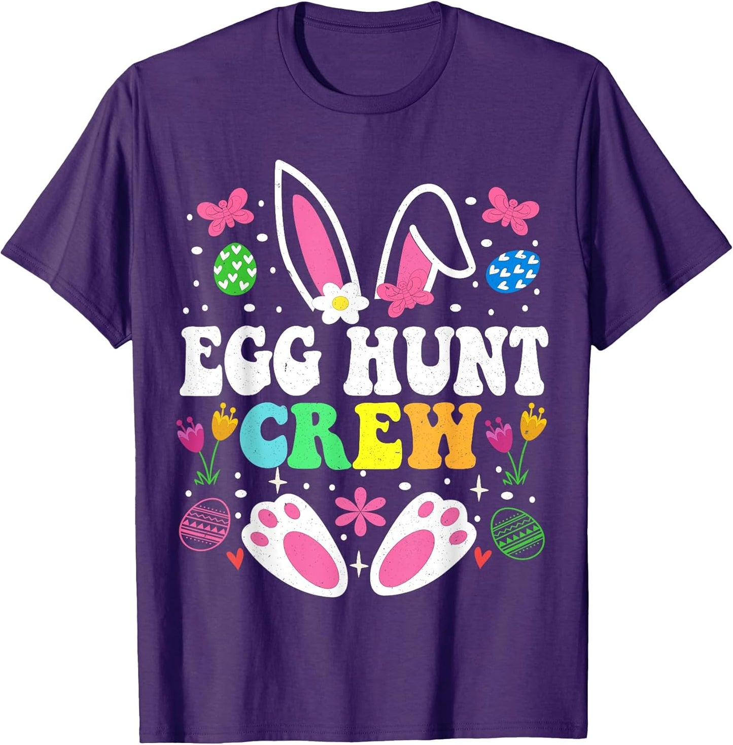 Egg Hunt Crew Squad Hunting Season Funny Easter Day Egg Hunt T-Shirt