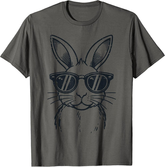 Easter Bunny Sunglasses Vintage Rabbit Men Women Boys Kids T-Shirt