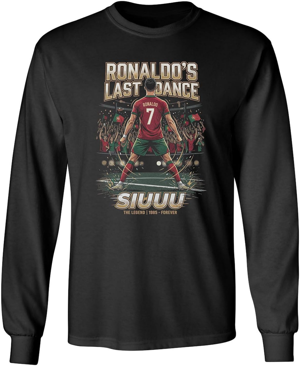 Ronaldo's Last Dance 2026 Portugal Soccer Fans Long Sleeve T-Shirt