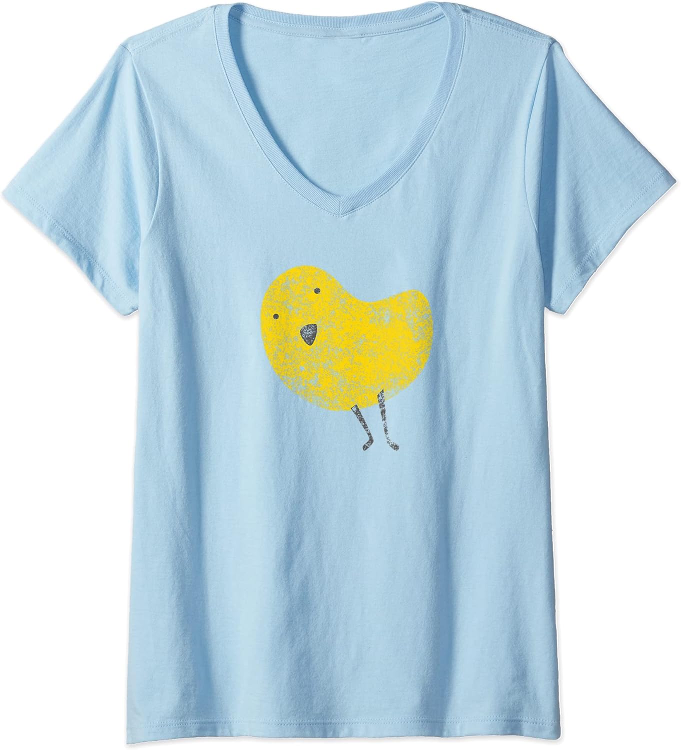 Womens Vintage Chick Easter T Shirt - Cute Baby Chick Tee Gift V-Neck T-Shirt