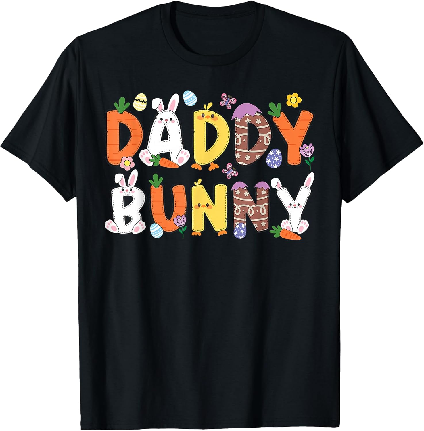 Daddy Bunny Family Group Matching Easter Day Egg Hunt T-Shirt