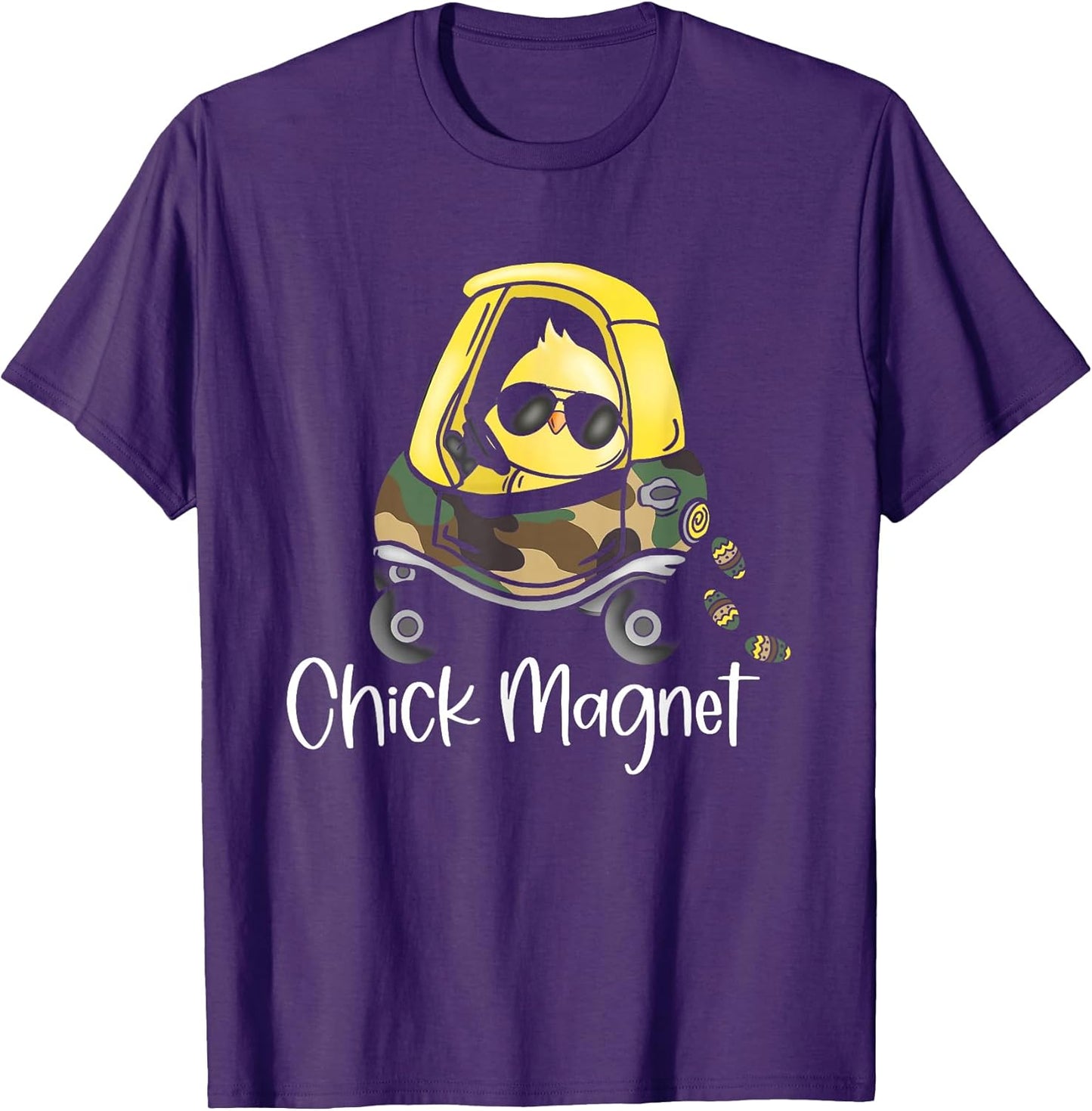 Chick Magnet Easter Sunglasses Egg Cute Kids Toddler Funny T-Shirt
