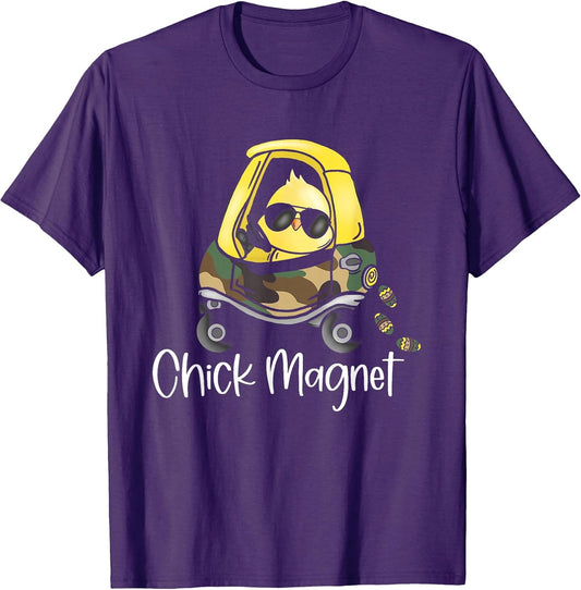 Chick Magnet Easter Sunglasses Egg Cute Kids Toddler Funny T-Shirt