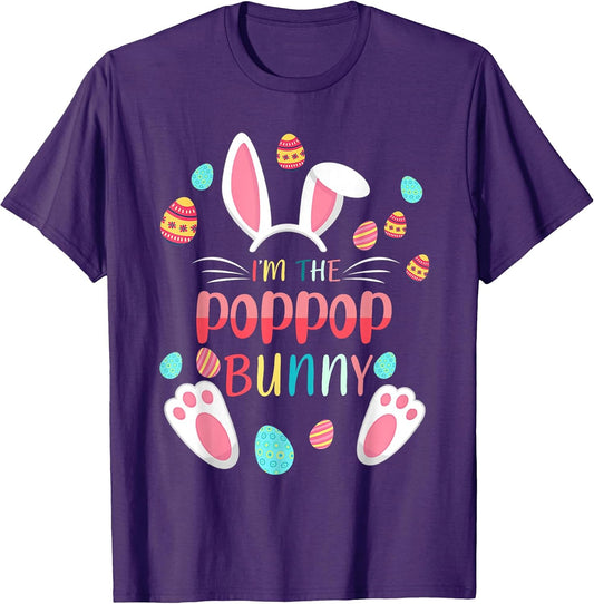 I'm The Poppop Bunny Matching Family Easter Party T-Shirt