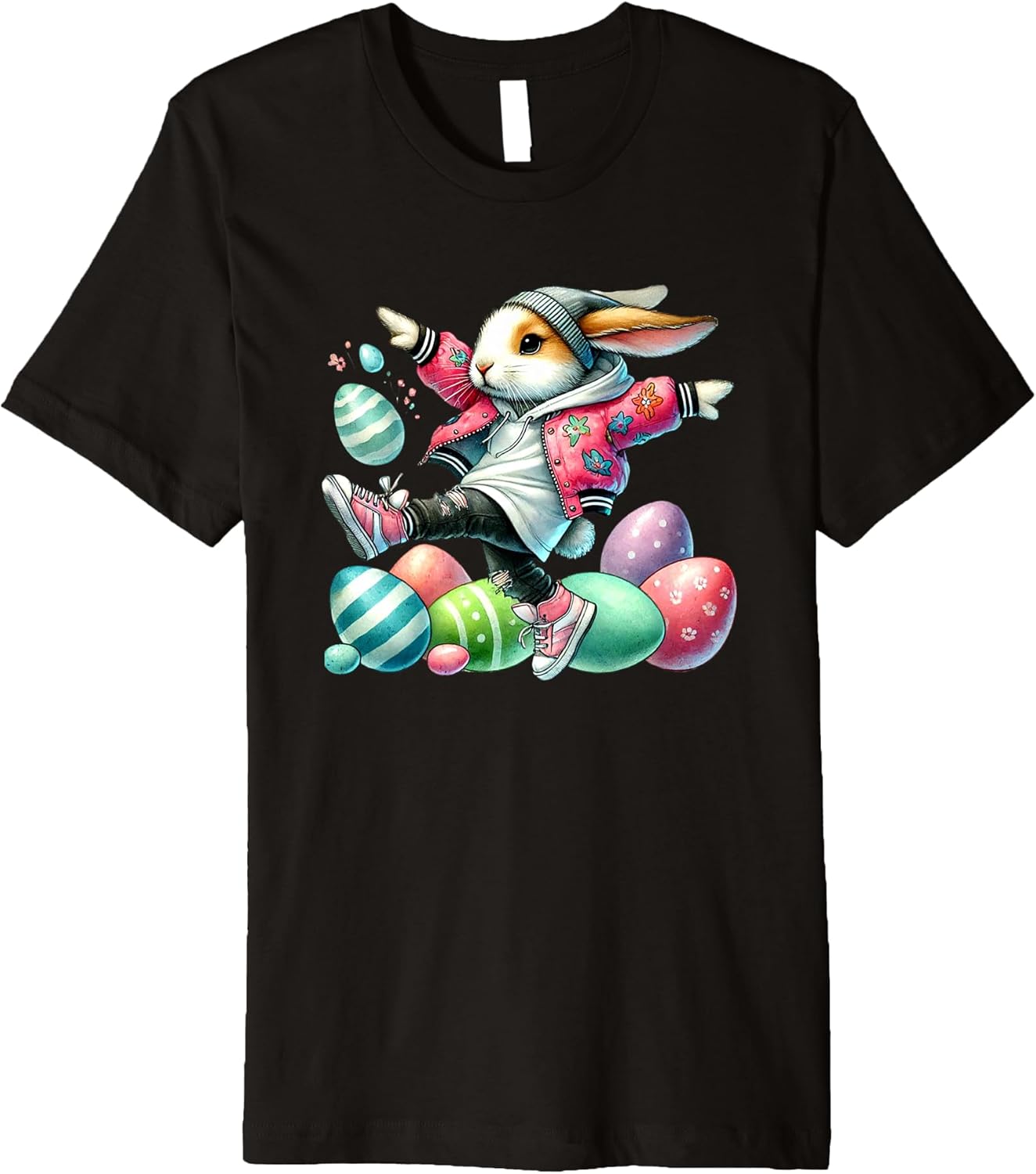 Easter Bunny Pastel Eggs Urban Style