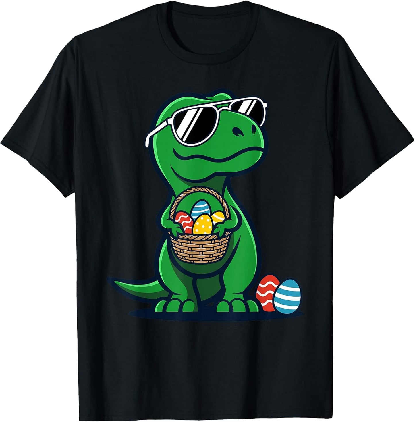 Retro Easter Dinosaur T-rex Funny Easter T-Shirt