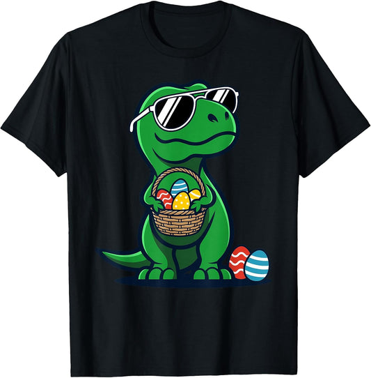Retro Easter Dinosaur T-rex Funny Easter T-Shirt