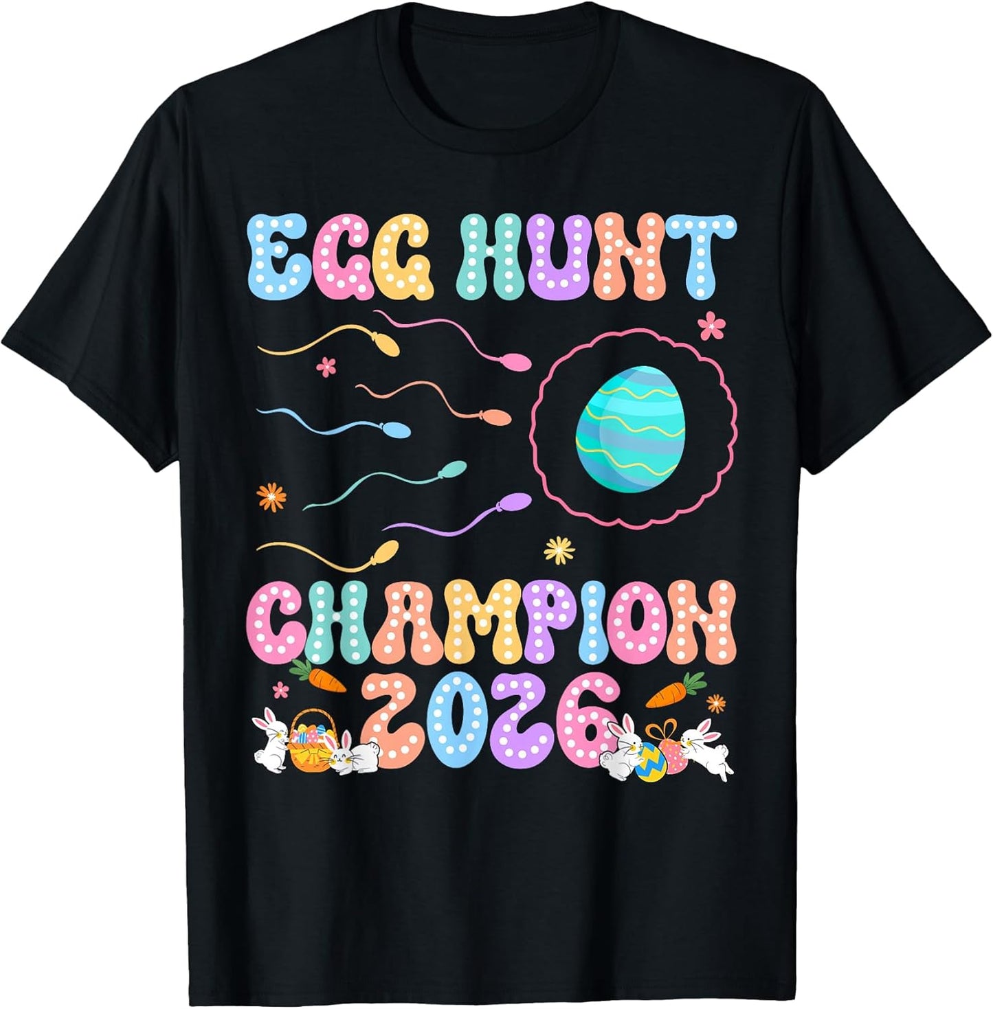 Easter Egg Hunt Champion Funny Dad Pregnancy Announcement T-Shirt