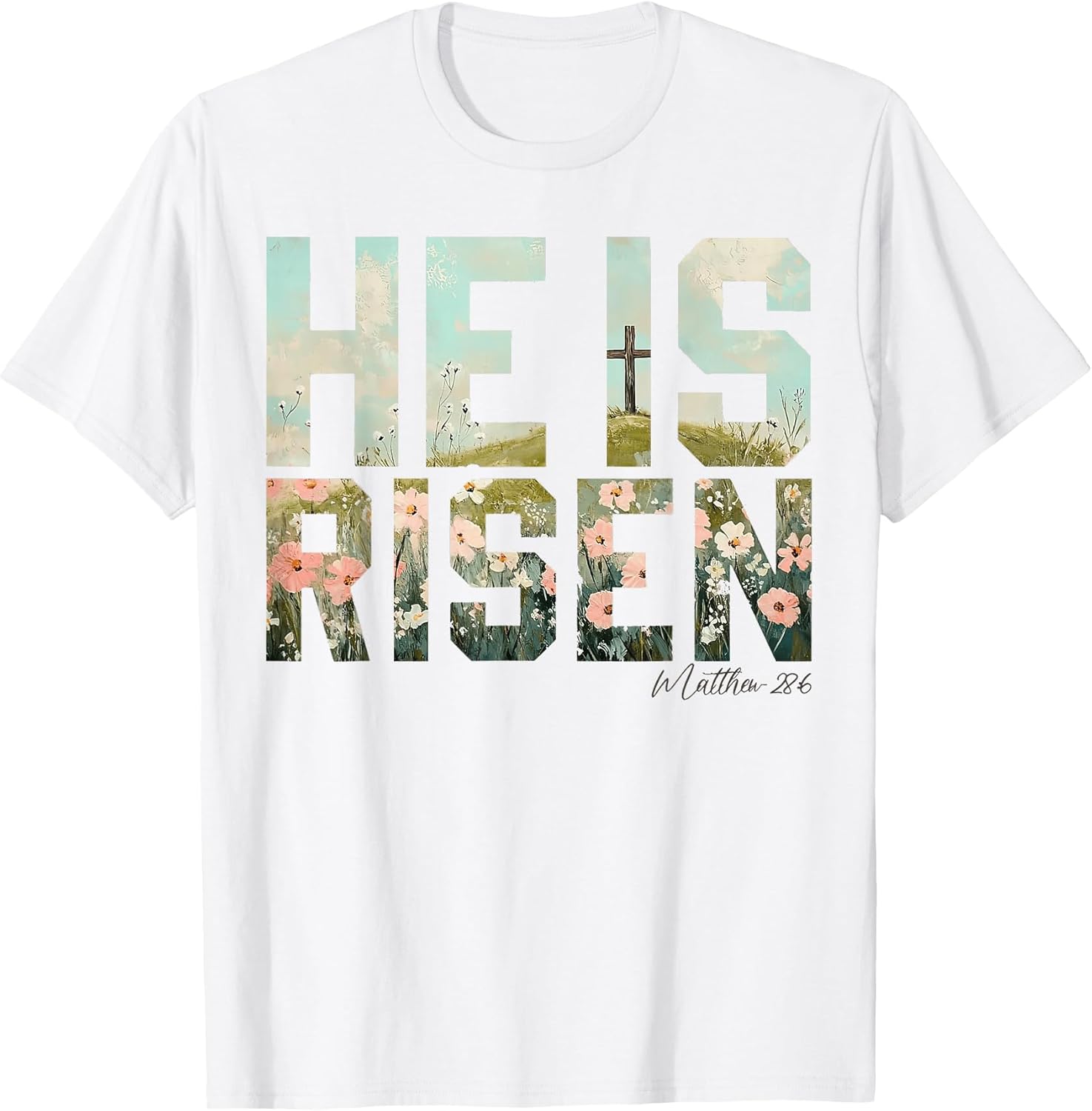 He is Risen Boho Easter Christian Jesus t -shir t