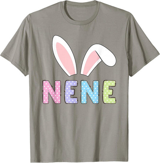 Cute Nene Happy Easter Bunny Matching Family Outfit T-Shirt