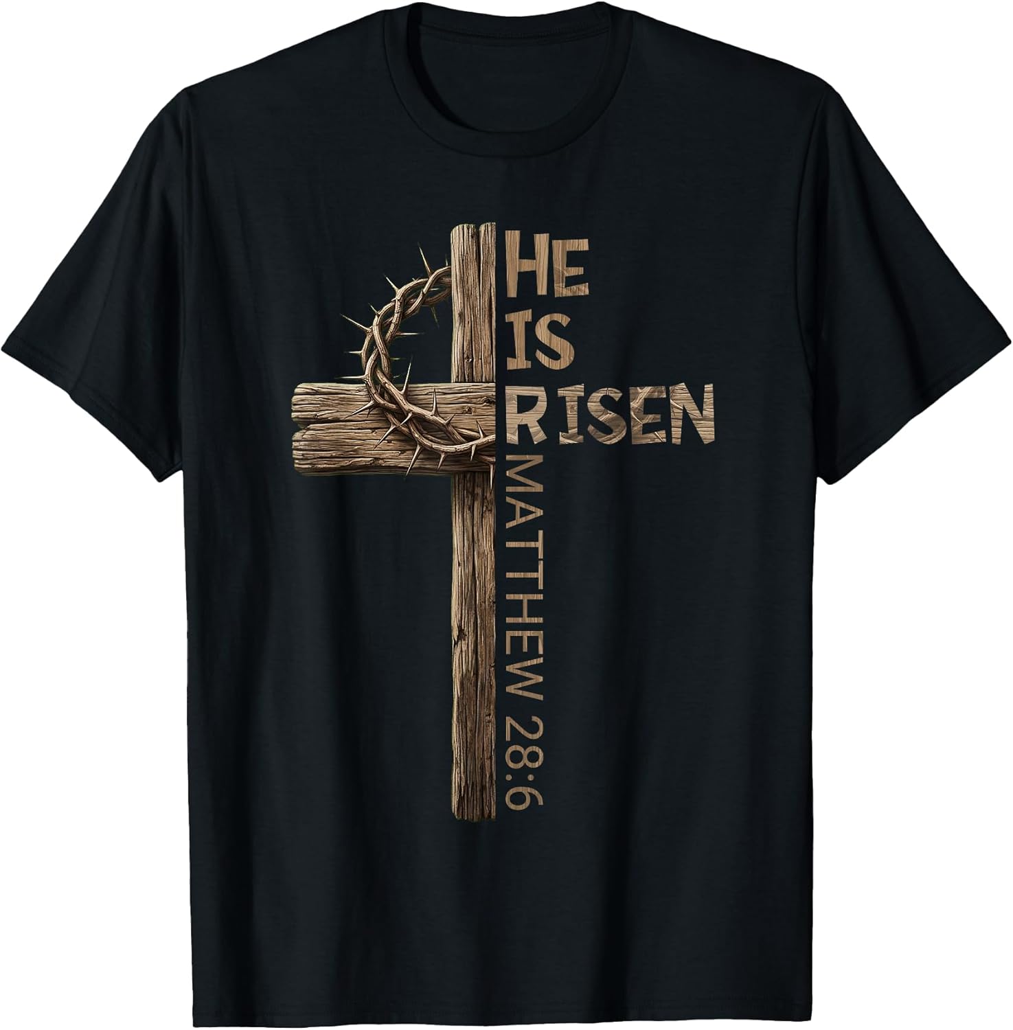 Easter Cross He Is Risen Jesus Christian Men Women