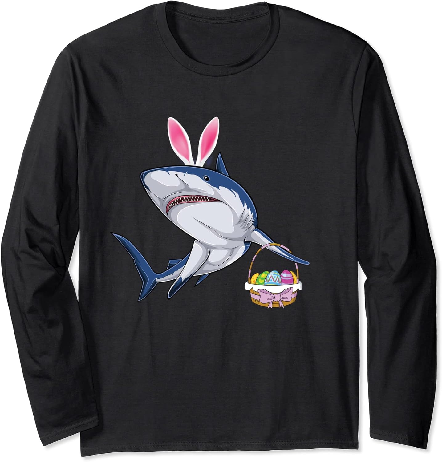 Shark with Easter Basket and Bunny Ears