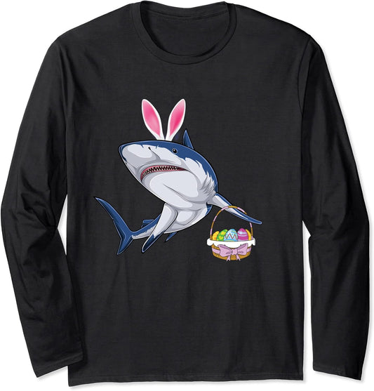Shark with Easter Basket and Bunny Ears