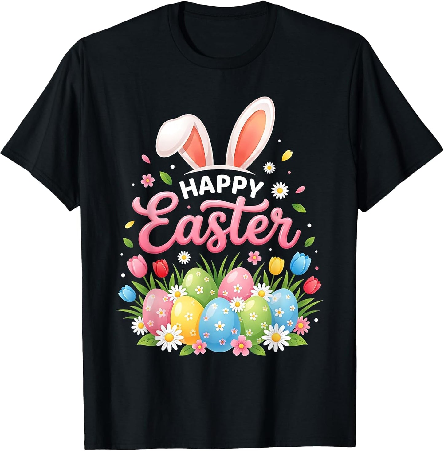 Happy Easter Bunny Spring Easter Egg Easter Women Girls T-Shirt