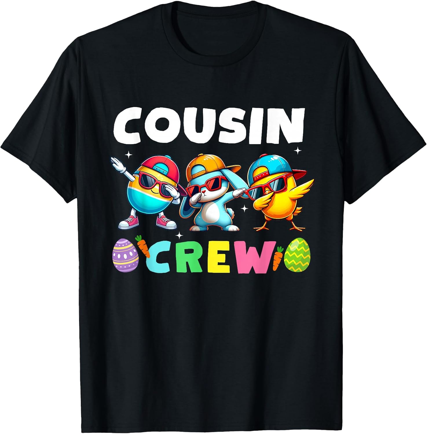 Cousin Crew Easter Bunny Family Matching Girls Boys Toddler T-Shirt