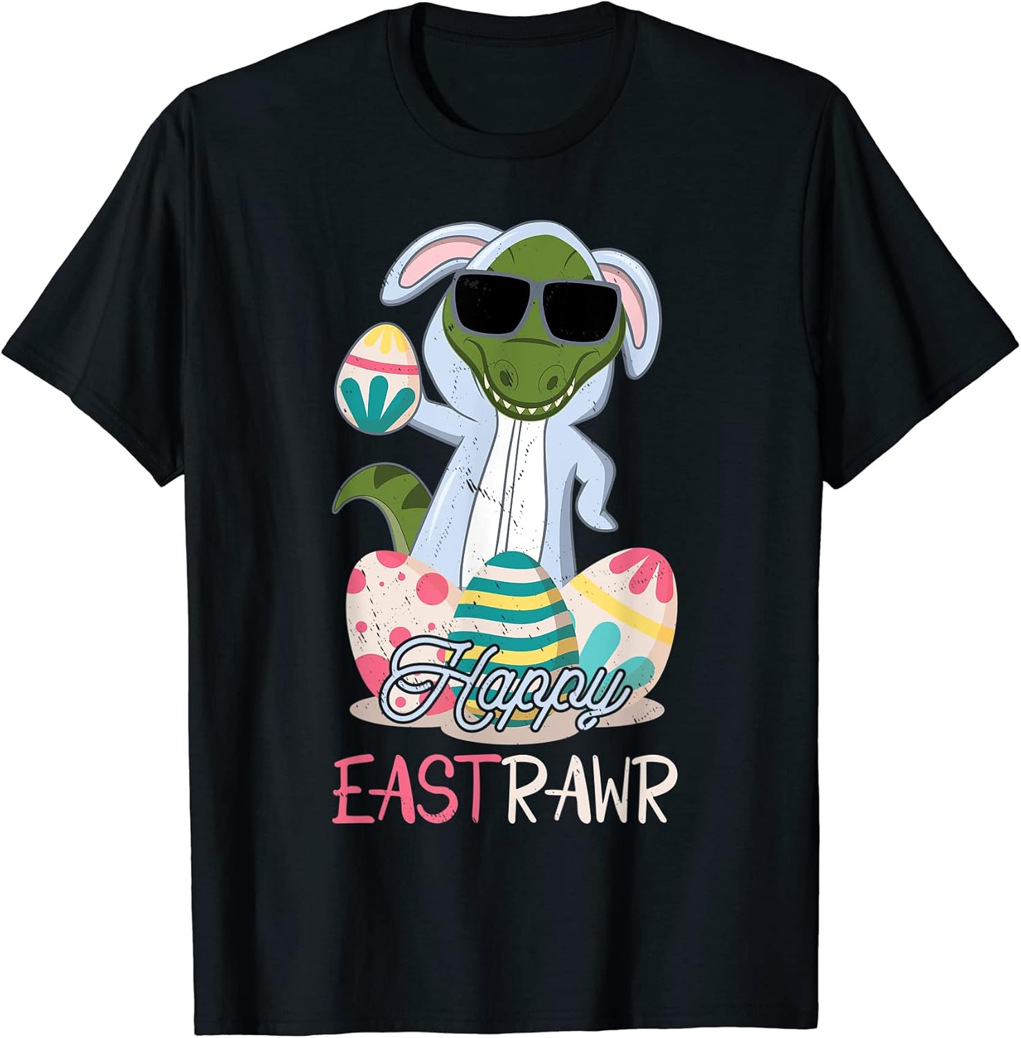 Adorable Easter Day t shirt Happy East Rawr Dinosaur T-Shirt