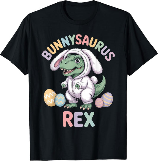 Bunnysaurus Rex Funny Kids Dinosaur Easter Bunny Costume T-Shirt