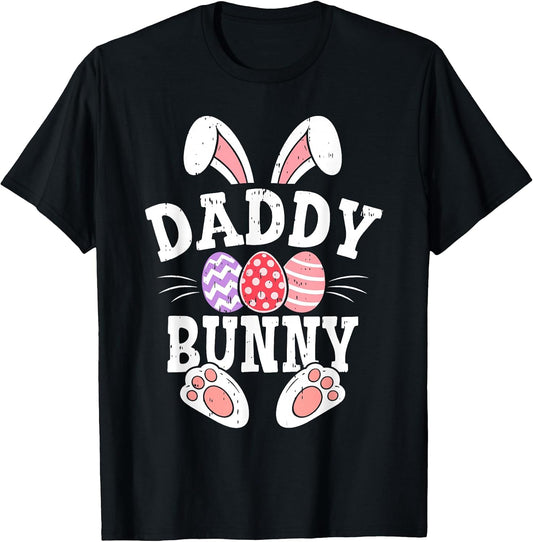 Mens Easter Daddy Bunny Family Matching Easter Men Women Kid T-Shirt