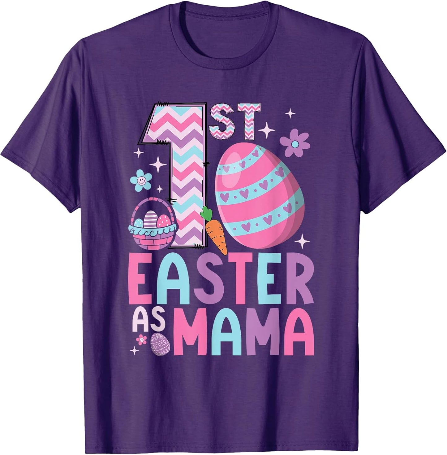 First Easter As Mama Matching Family 1st Easter New Mom T-Shirt