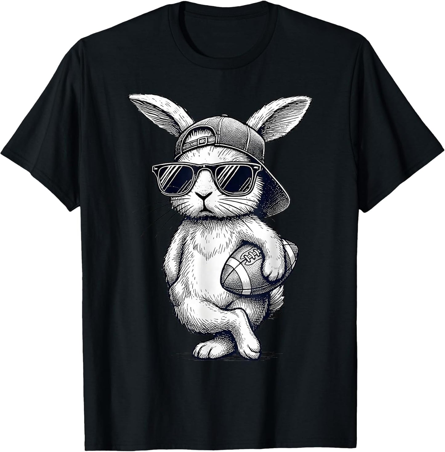 Bunny Ears American Football Funny Easter Bunny Costume T-Shirt