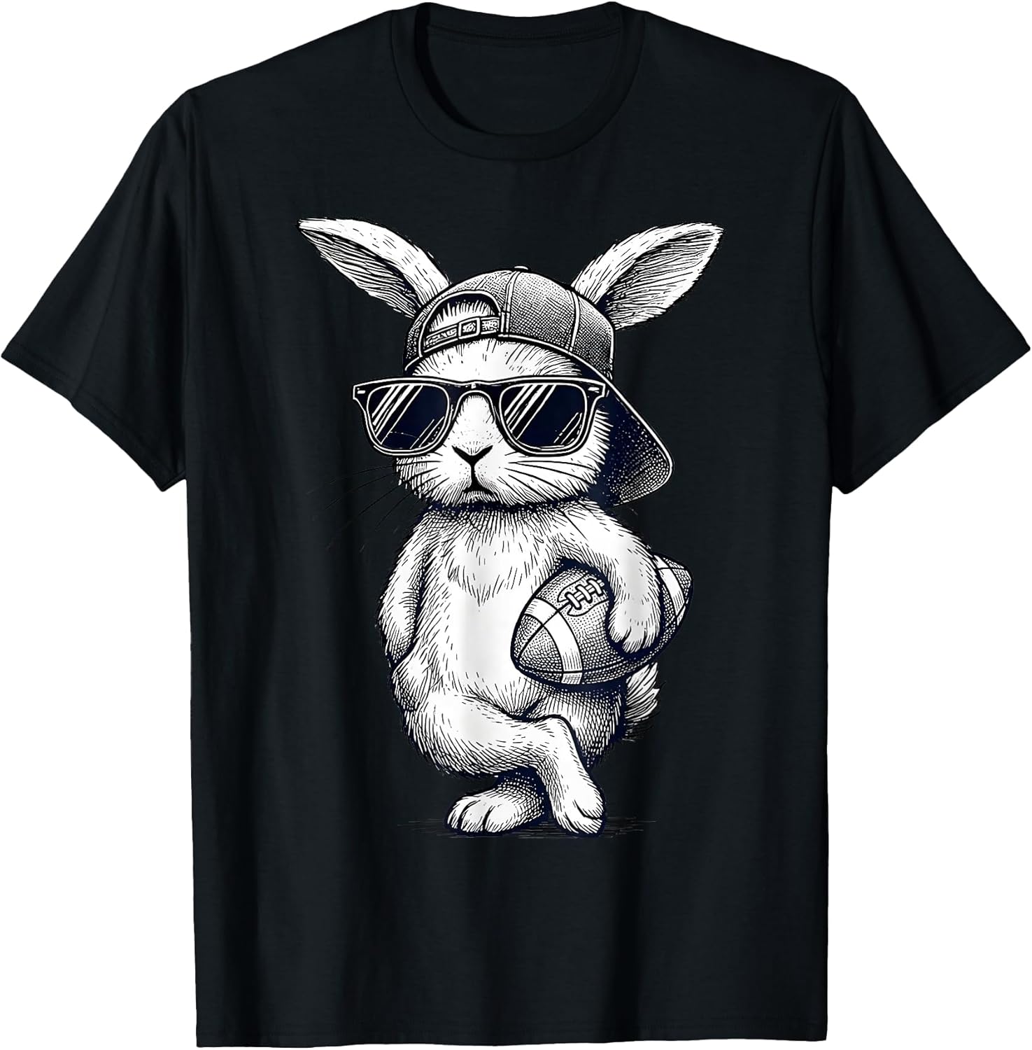 Bunny Ears American Football Funny Easter Bunny Costume T-Shirt