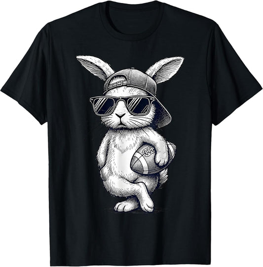 Bunny Ears American Football Funny Easter Bunny Costume T-Shirt