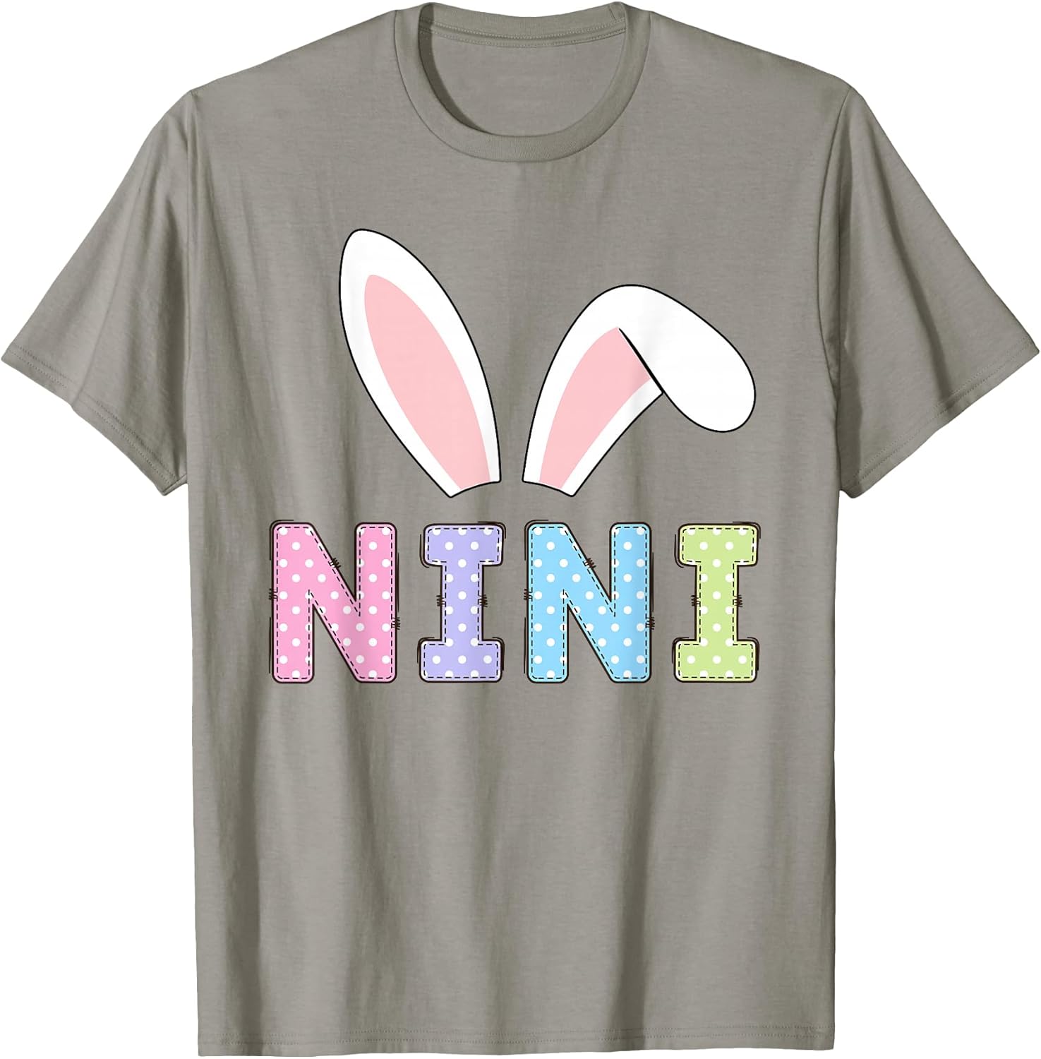 Cute Nini Happy Easter Bunny Matching Family Outfit T-Shirt