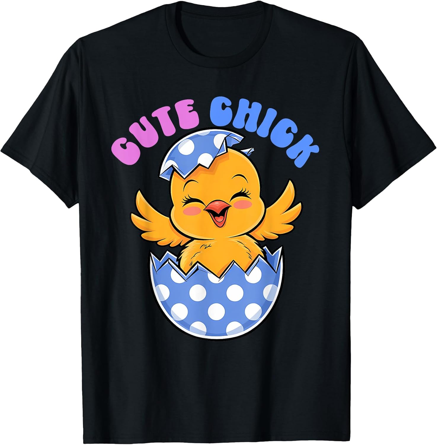 Cute Chick Easter Bunny Easter Day Kid Toddler Boys Girls T-Shirt