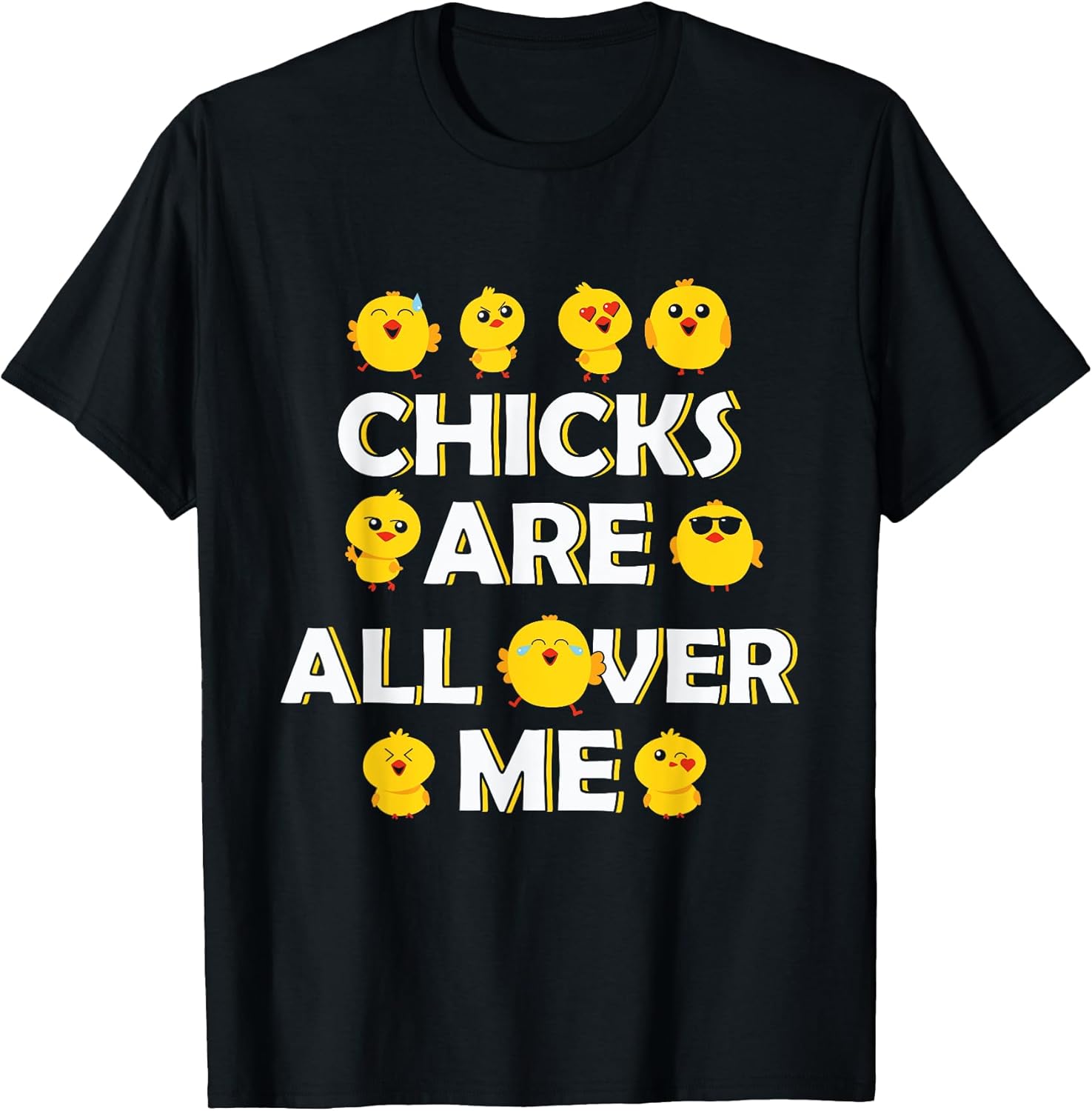 Chicks Are All Over Me Easter Toddler Boy Kids Chick Magnet T-Shirt