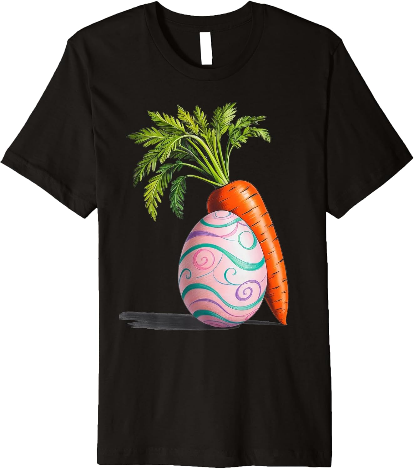 Carrot and Easter Egg Pastel Premium T-Shirt
