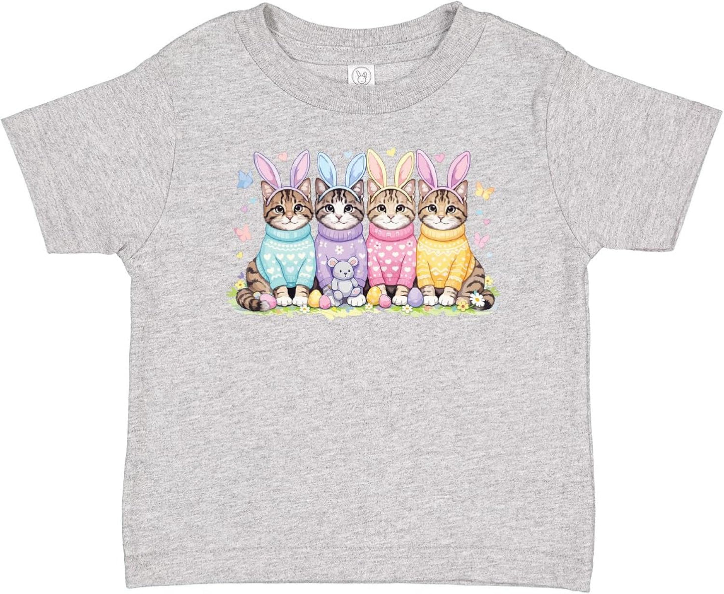 Easter Cats in Sweaters with Bunny Ears Baby T-Shirt